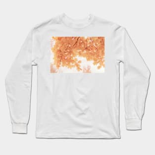 Soft yellowish-brown maple leaves in autumn Long Sleeve T-Shirt